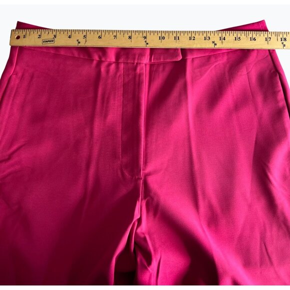 Meg & Margot Colette Cropped Wide-Leg Pink Dress Pants Large - Picture 14 of 16